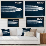 Aerial View Of Speed Boat In Mediterranean Sea