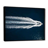 Aerial View Of Speed Boat In Mediterranean Sea