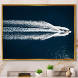 Aerial View Of Speed Boat In Mediterranean Sea