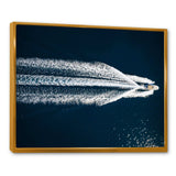 Aerial View Of Speed Boat In Mediterranean Sea