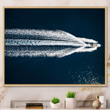 Aerial View Of Speed Boat In Mediterranean Sea