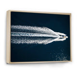 Aerial View Of Speed Boat In Mediterranean Sea