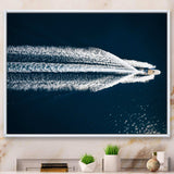 Aerial View Of Speed Boat In Mediterranean Sea