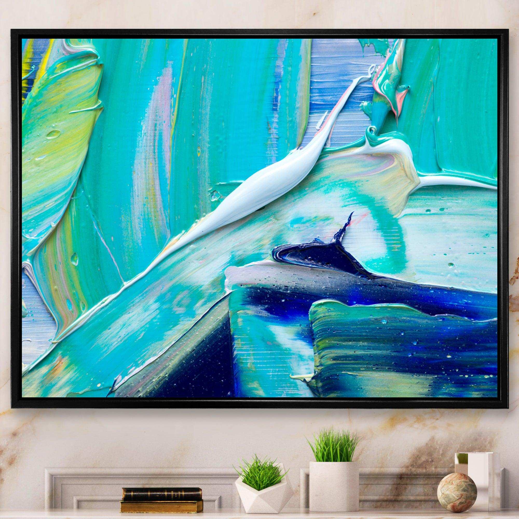 Oil On Canvas Textured Composition IX