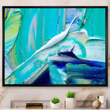 Oil On Canvas Textured Composition IX