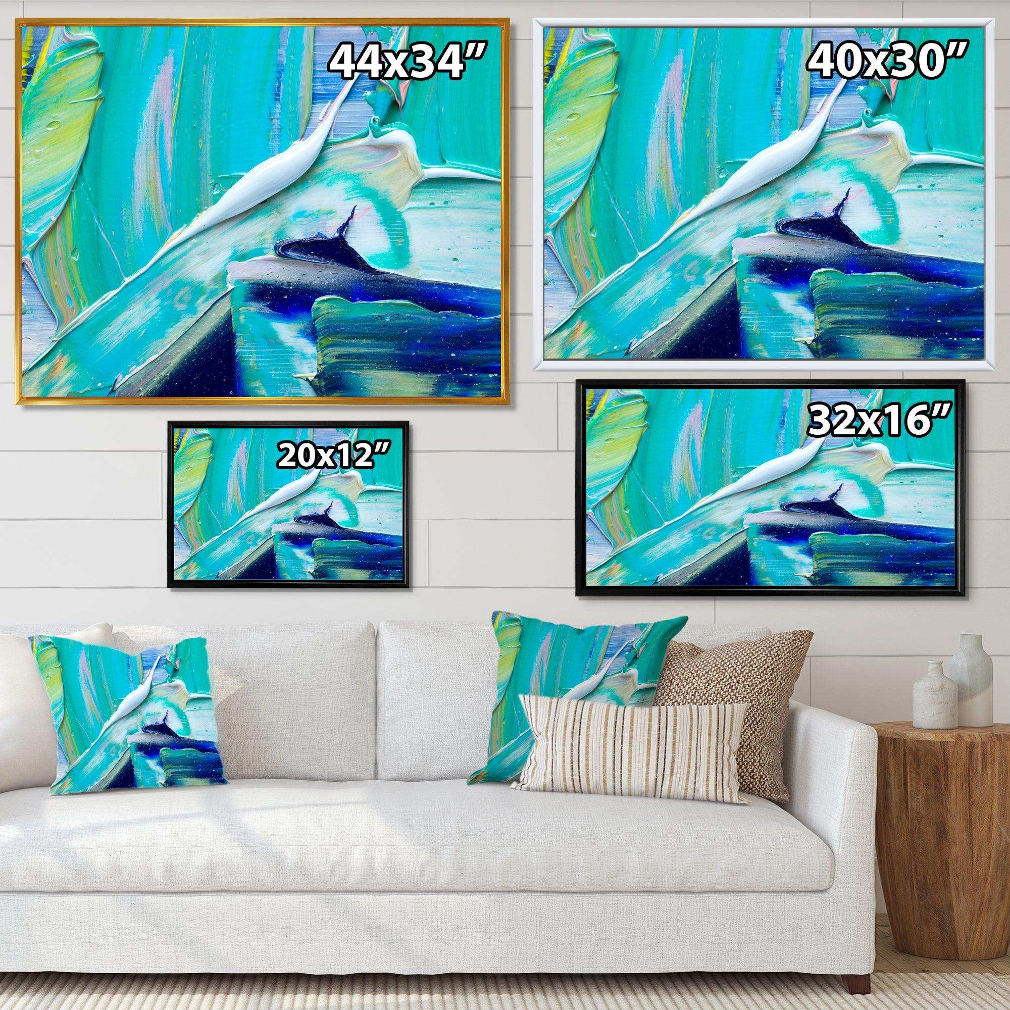 Oil On Canvas Textured Composition IX