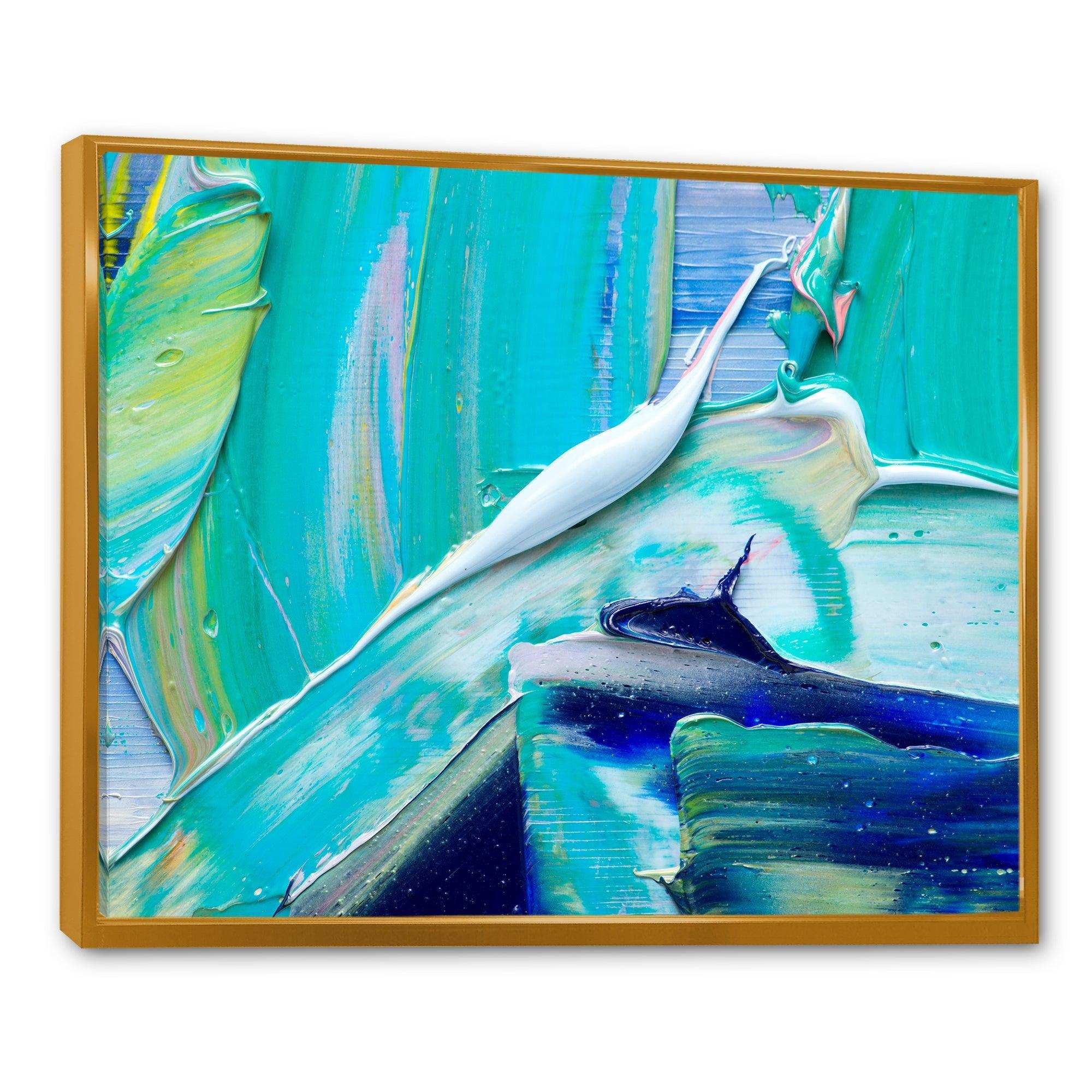 Oil On Canvas Textured Composition IX