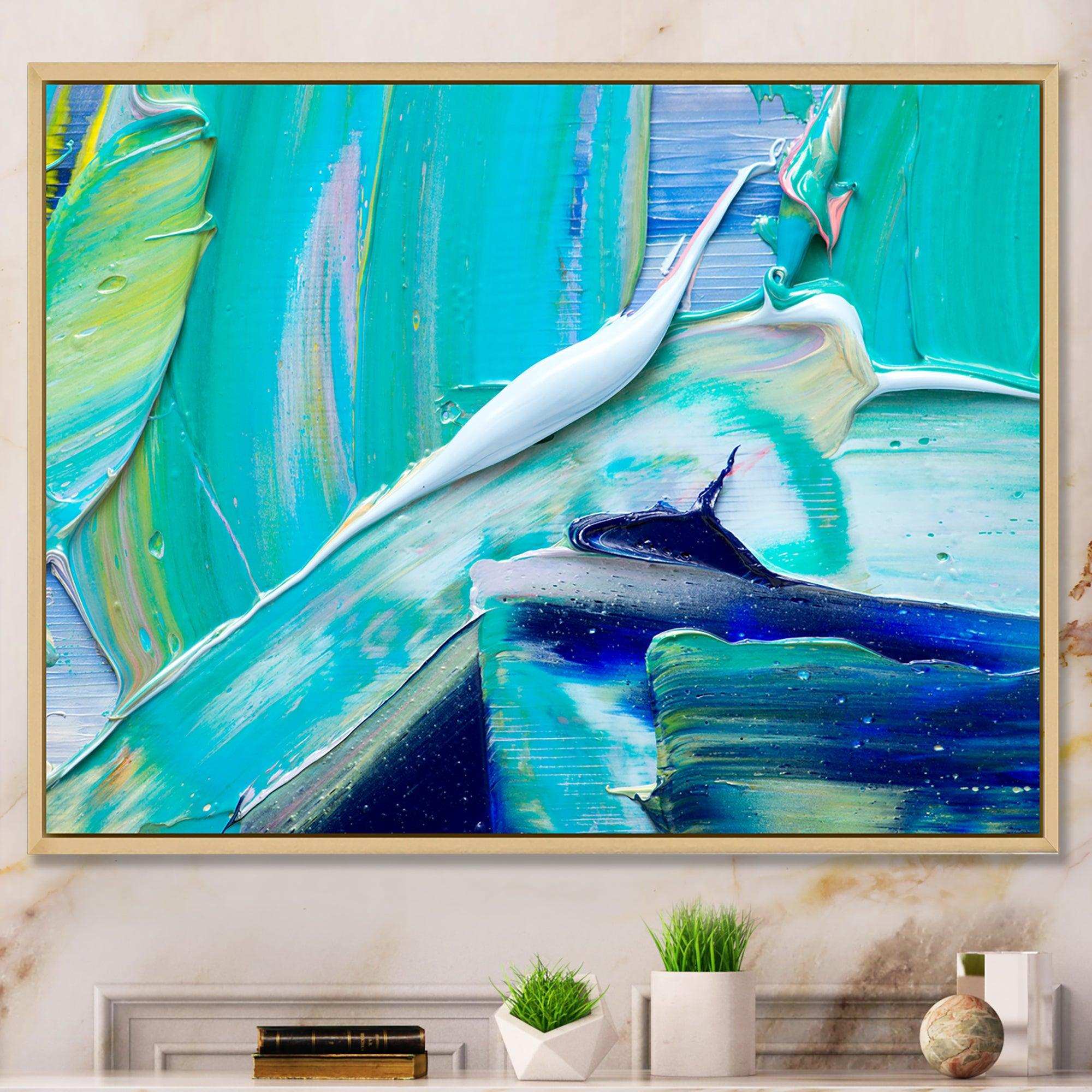 Oil On Canvas Textured Composition IX