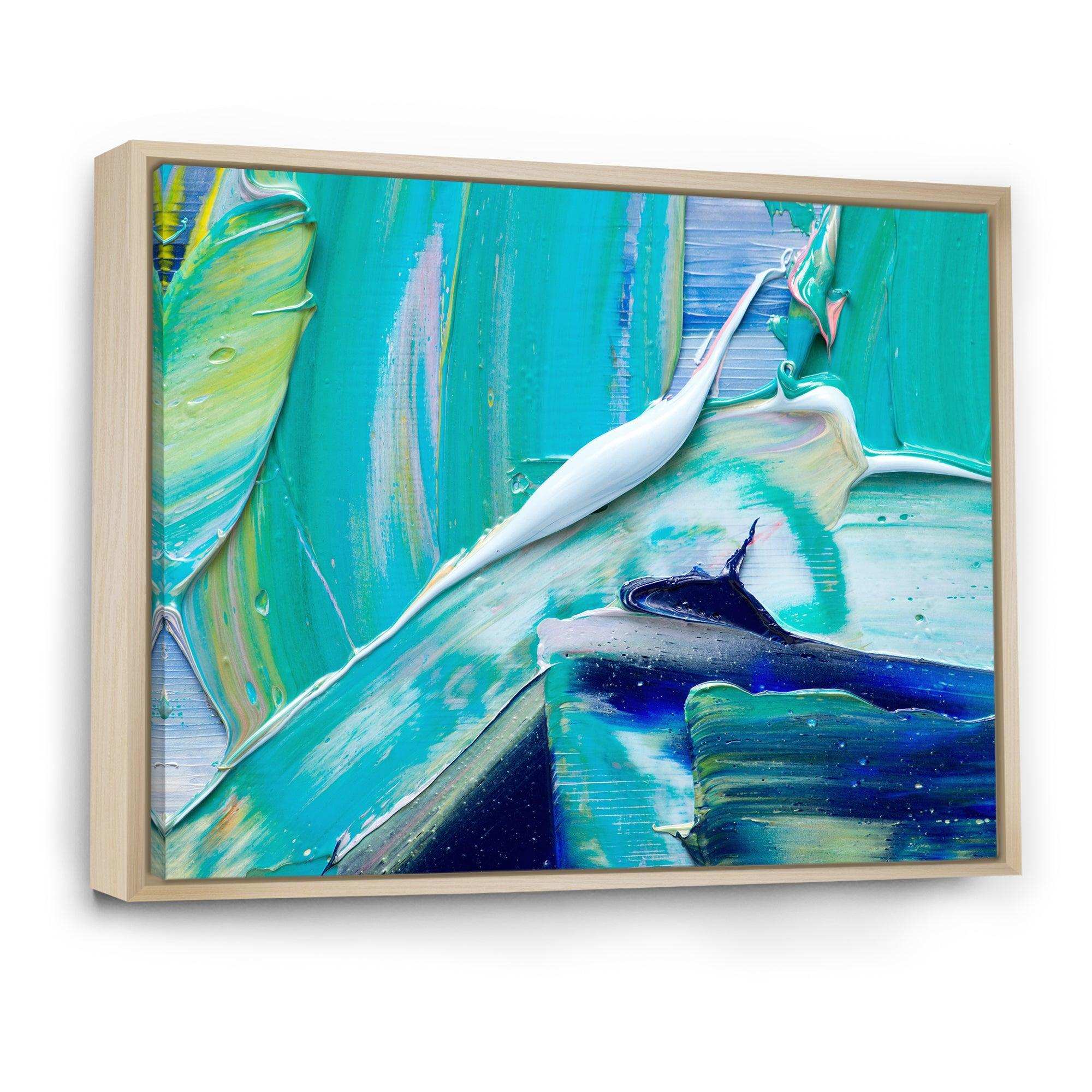 Oil On Canvas Textured Composition IX