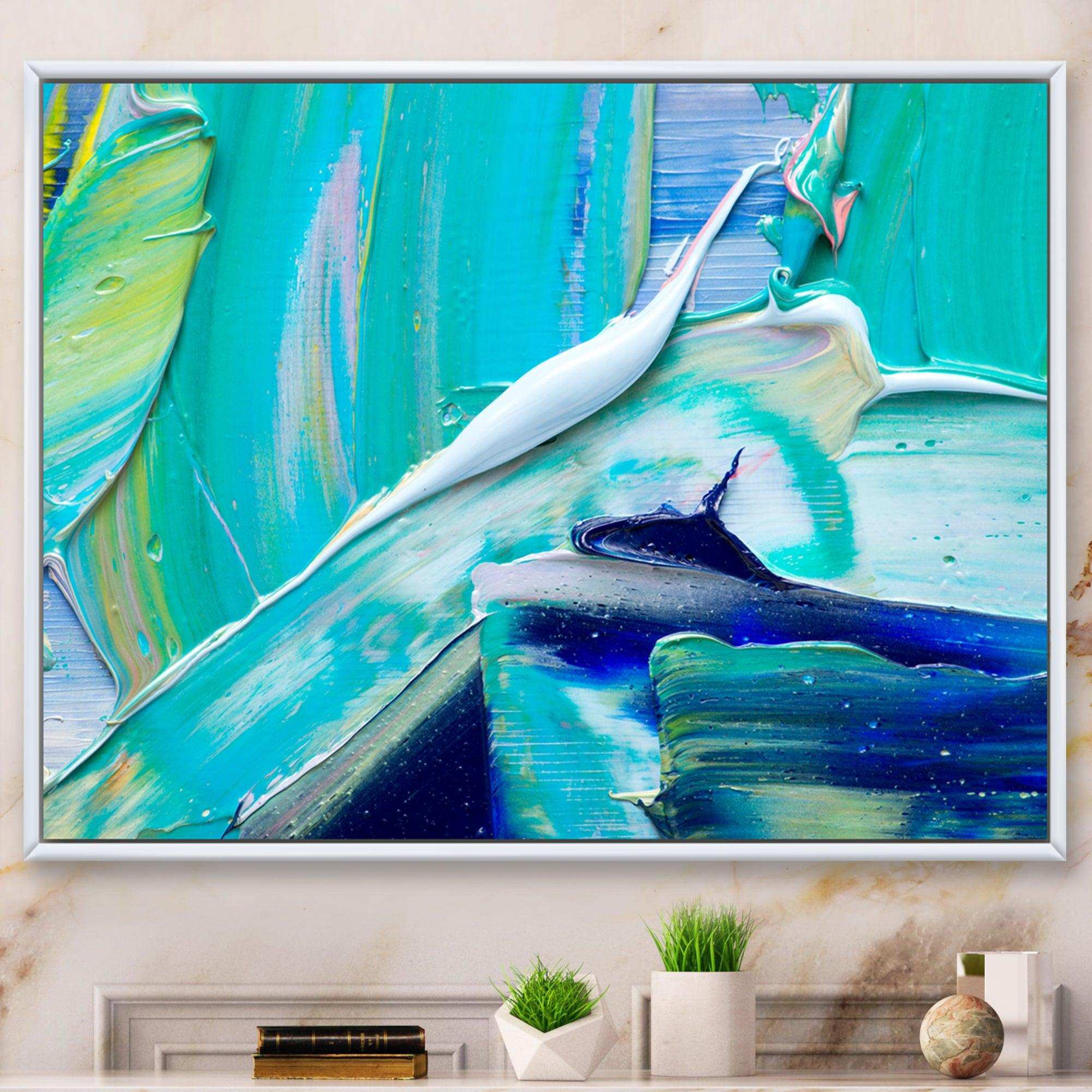 Oil On Canvas Textured Composition IX