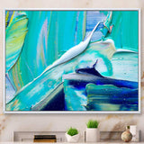 Oil On Canvas Textured Composition IX