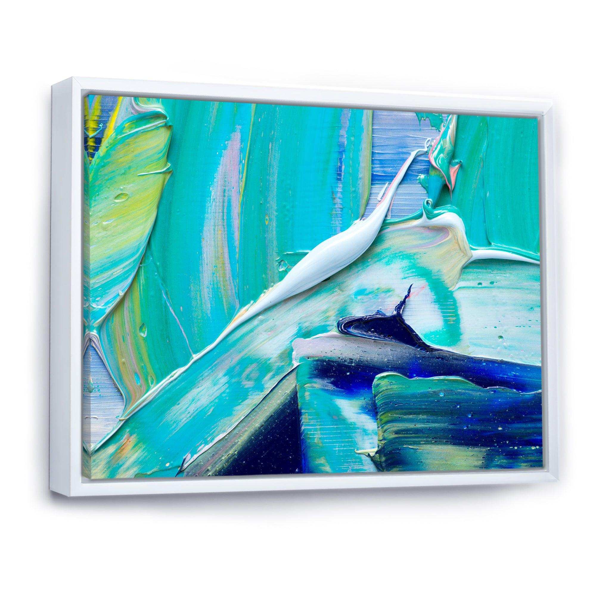 Oil On Canvas Textured Composition IX