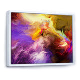 Oil Painted Purple And Yellow Clouds