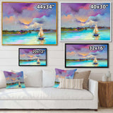 Impressionist Seascape With Little Ships III