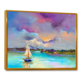 Impressionist Seascape With Little Ships III