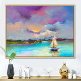 Impressionist Seascape With Little Ships III