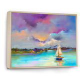 Impressionist Seascape With Little Ships III