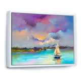 Impressionist Seascape With Little Ships III