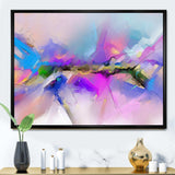 Black River On Purple And Blue Landscape