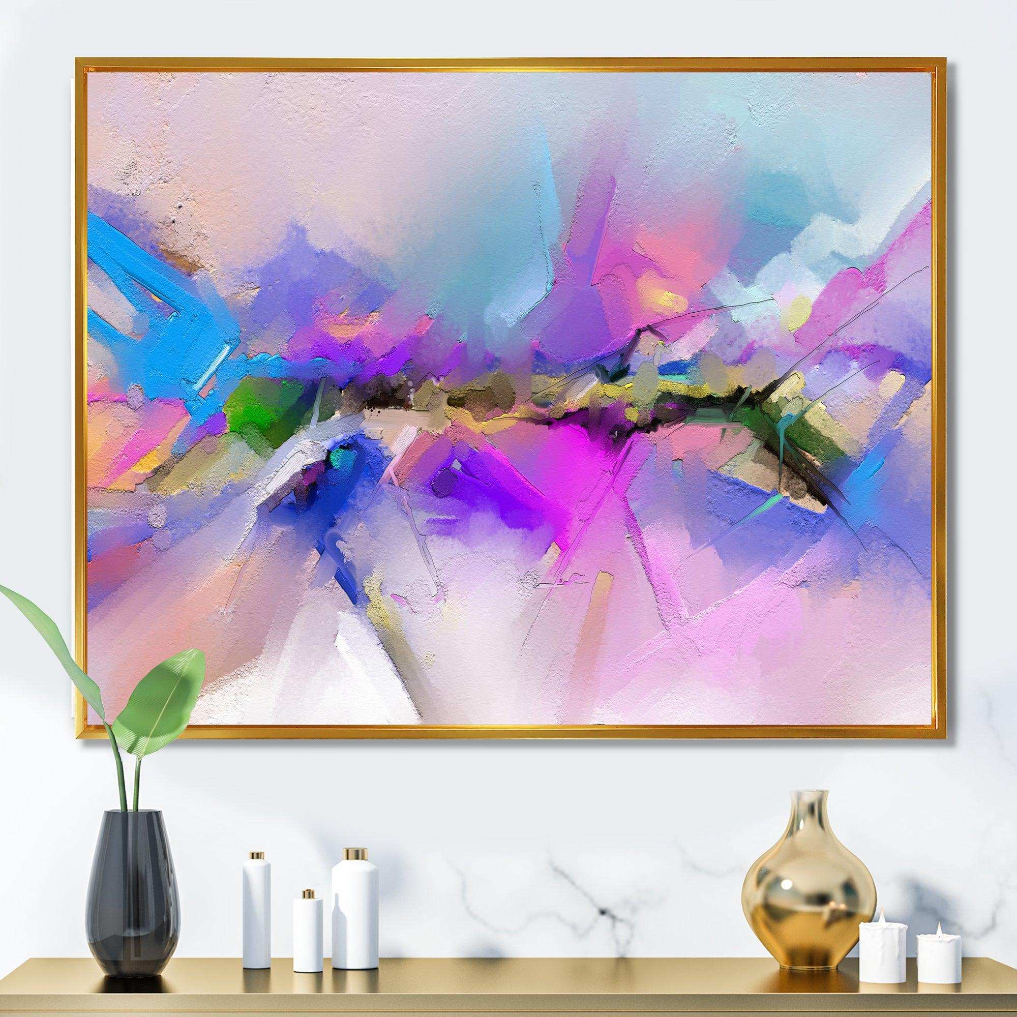 Black River On Purple And Blue Landscape