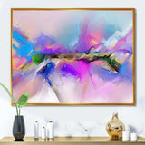 Black River On Purple And Blue Landscape