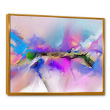 Black River On Purple And Blue Landscape