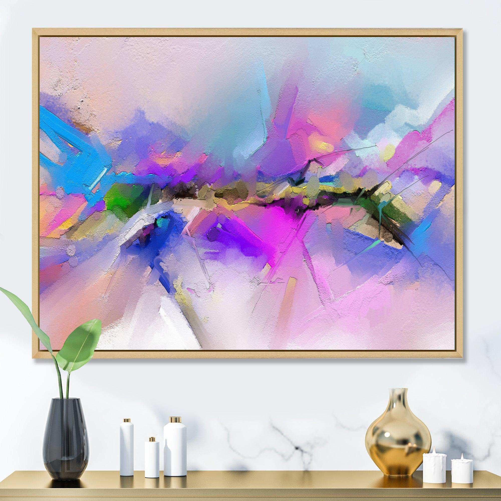 Black River On Purple And Blue Landscape