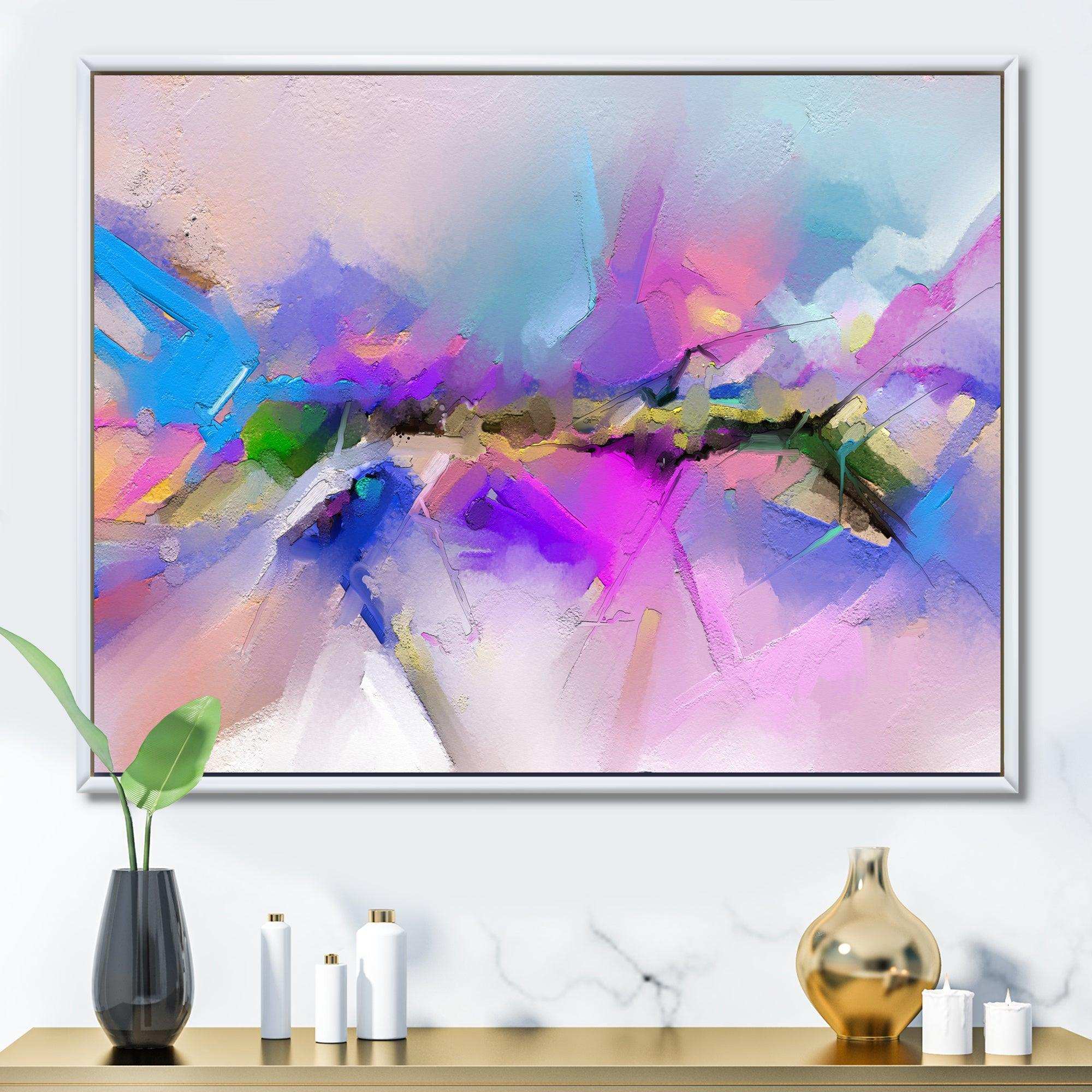 Black River On Purple And Blue Landscape
