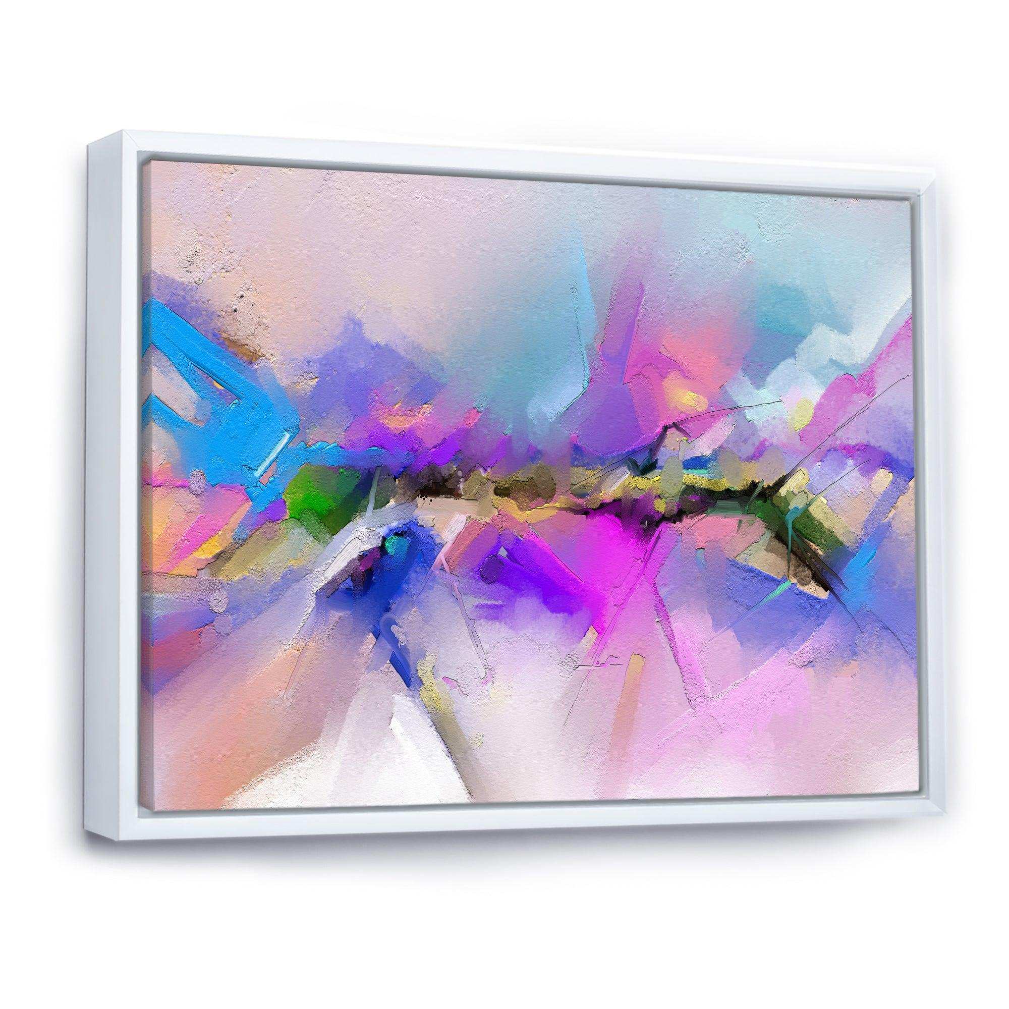 Black River On Purple And Blue Landscape