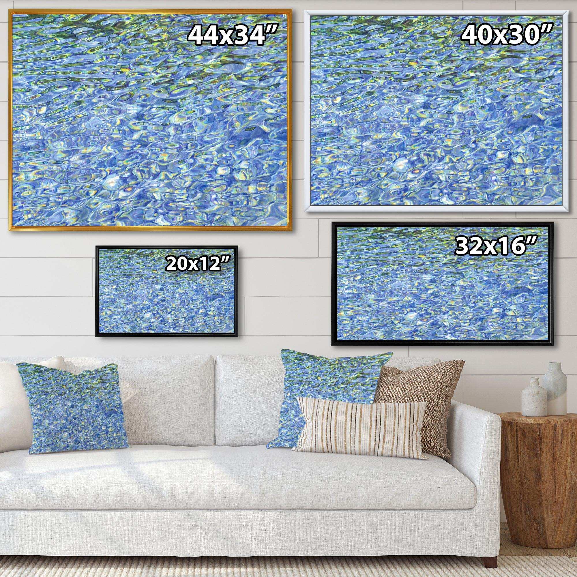 Sunny Water With Transparent Waves Reflecting Gentle Sunshine II