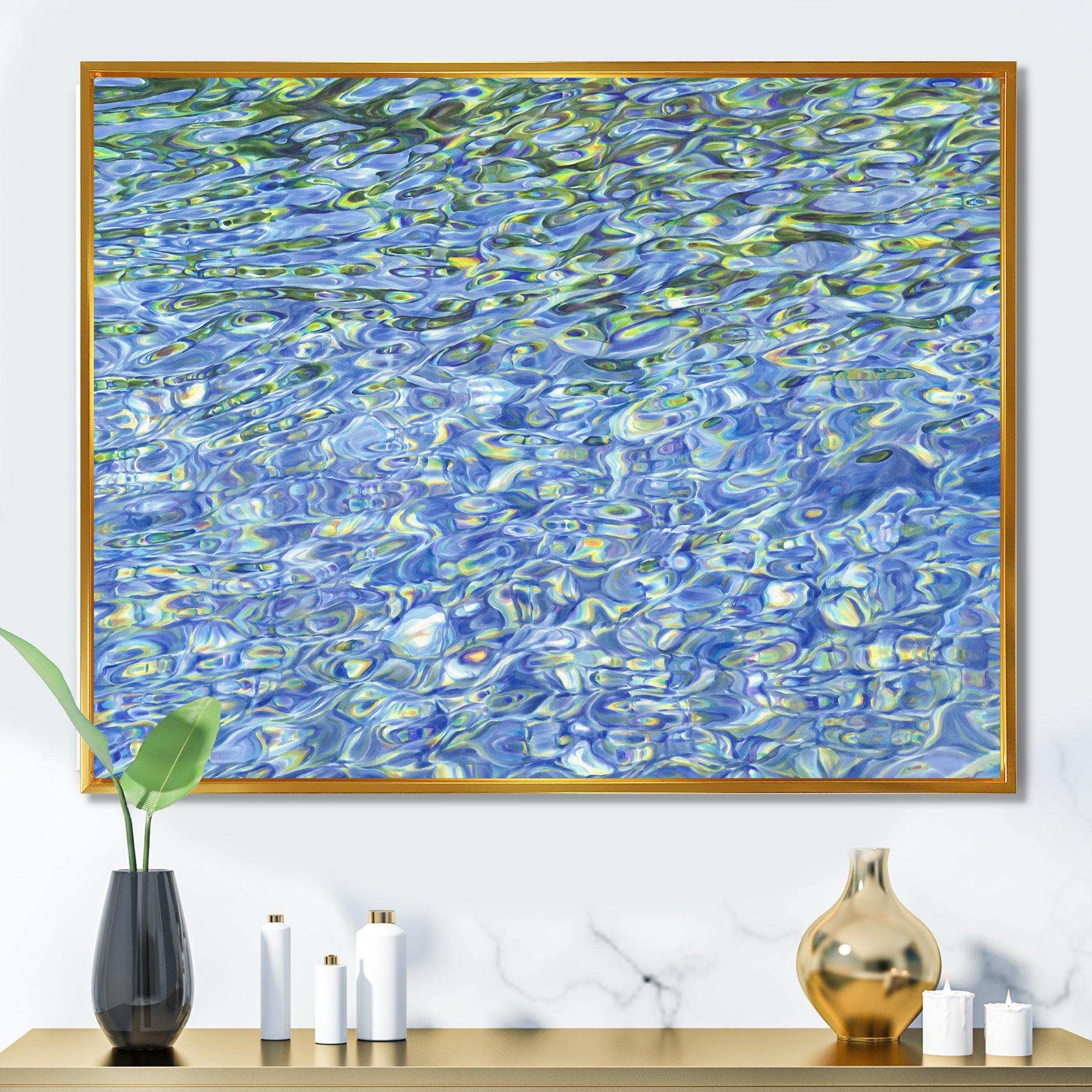 Sunny Water With Transparent Waves Reflecting Gentle Sunshine II