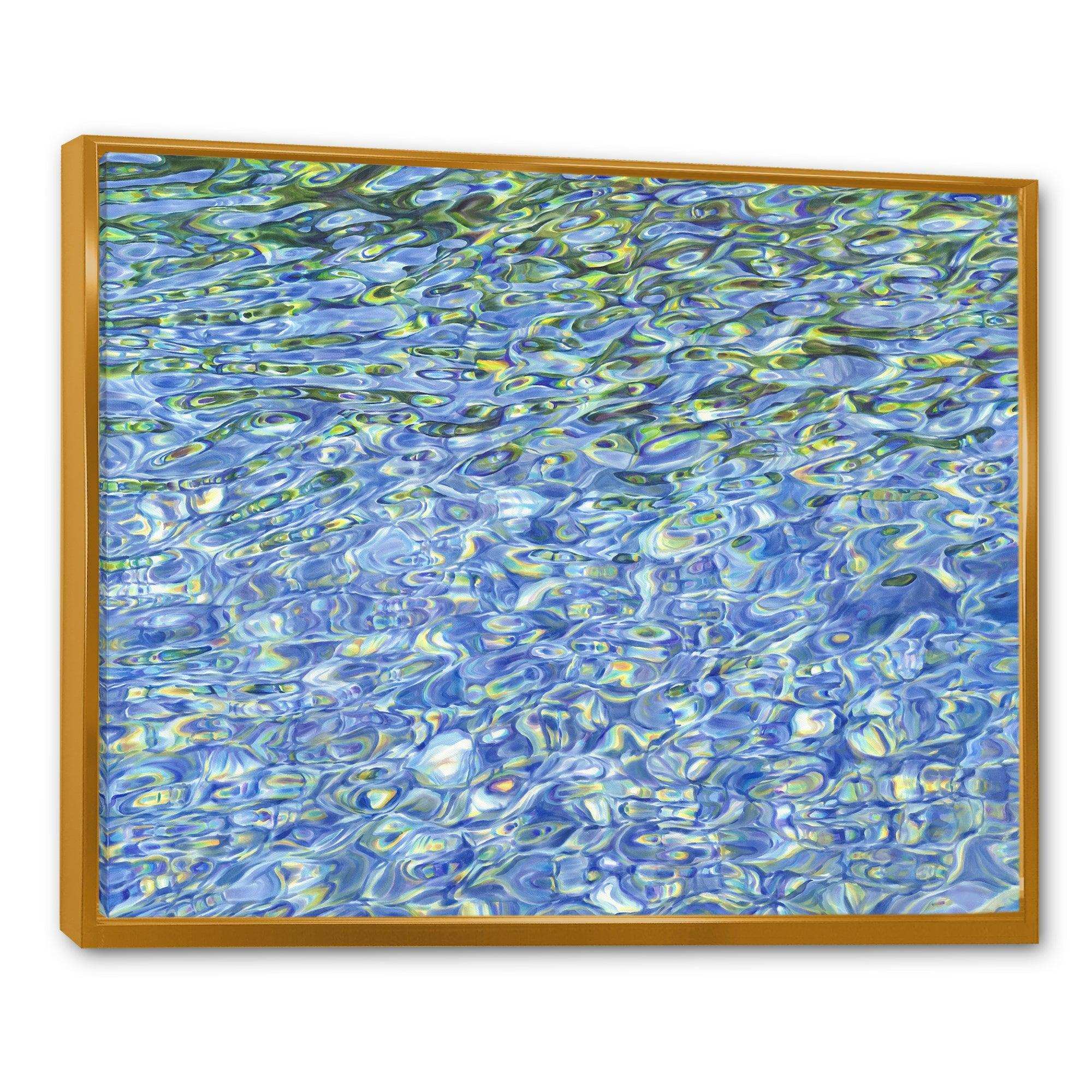 Sunny Water With Transparent Waves Reflecting Gentle Sunshine II