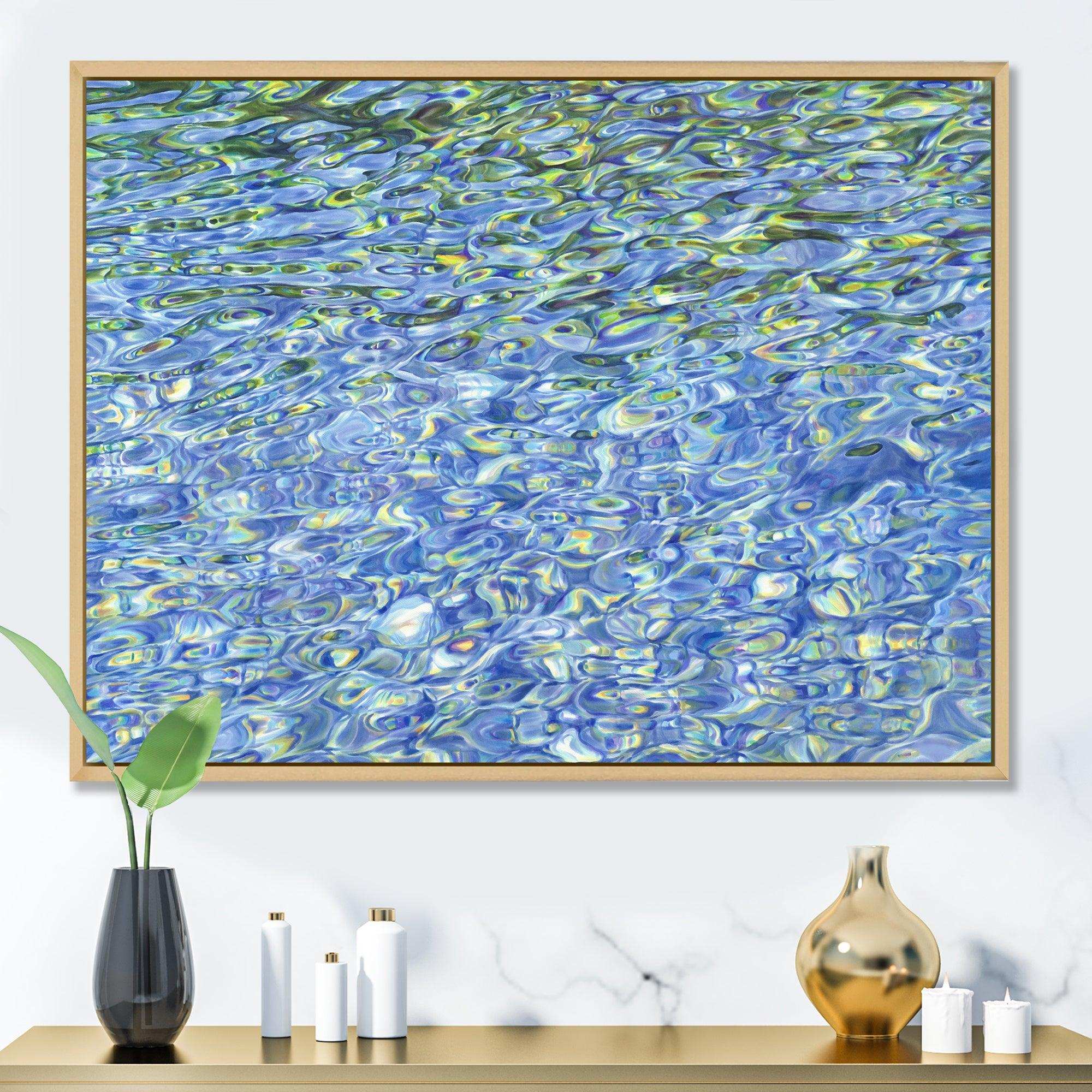 Sunny Water With Transparent Waves Reflecting Gentle Sunshine II