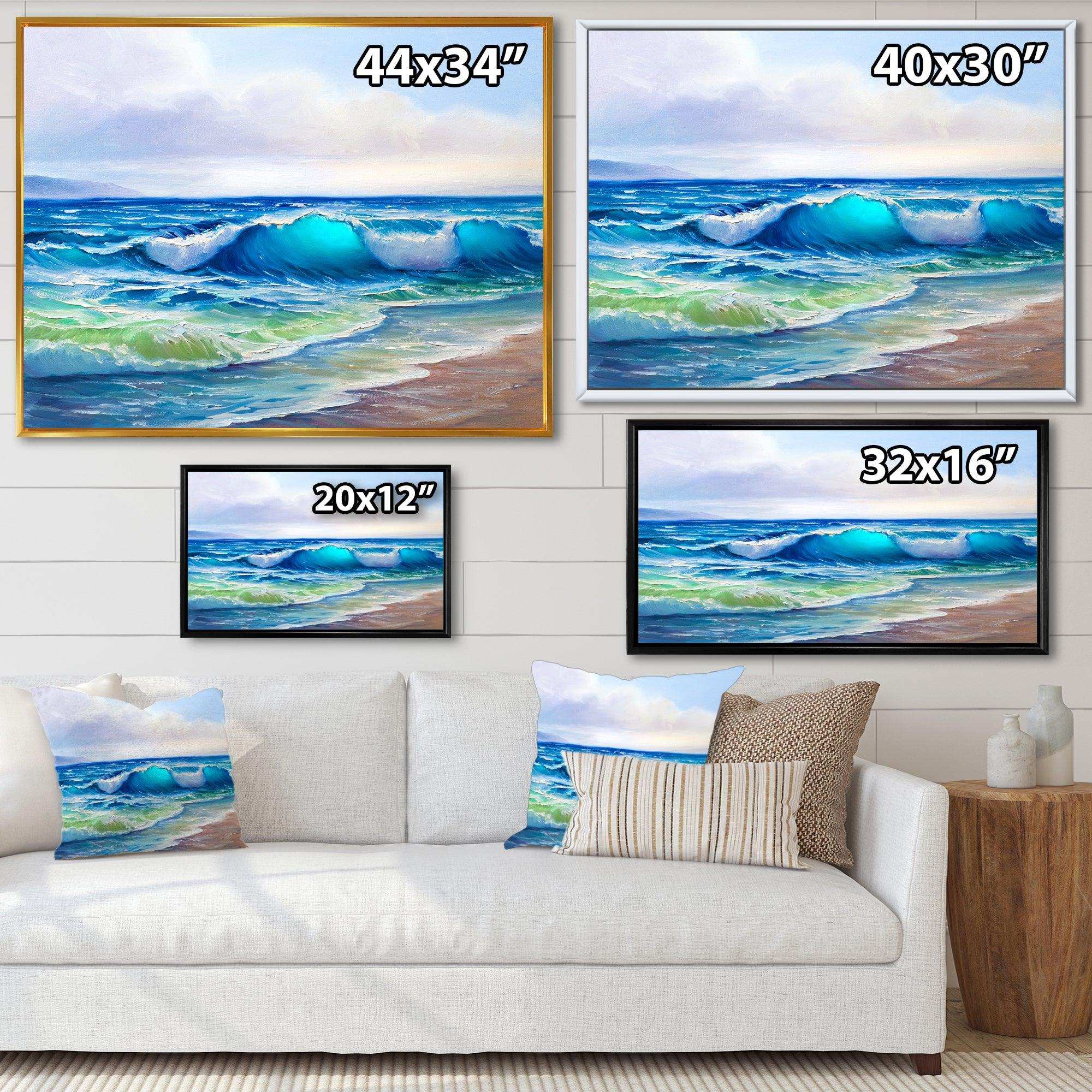 Seascape With Sunlight Catching A Wave