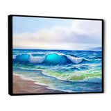 Seascape With Sunlight Catching A Wave