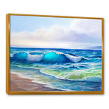 Seascape With Sunlight Catching A Wave