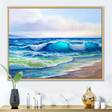 Seascape With Sunlight Catching A Wave