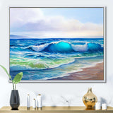 Seascape With Sunlight Catching A Wave