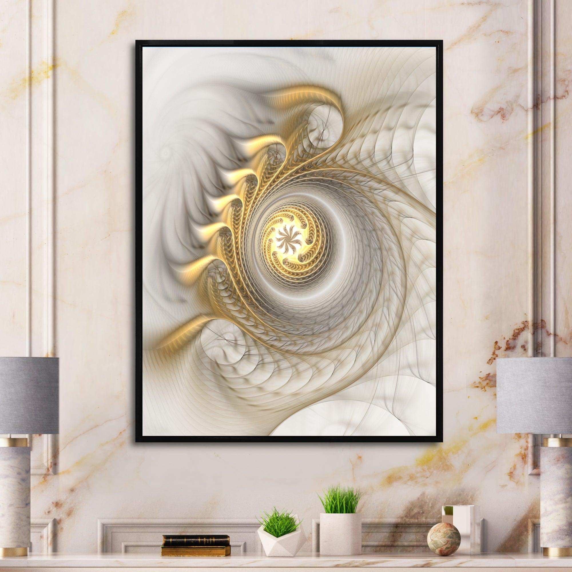 Glowing Fractal With Recursive Curves