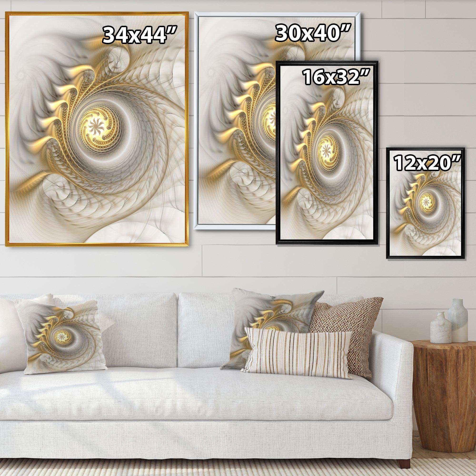 Glowing Fractal With Recursive Curves