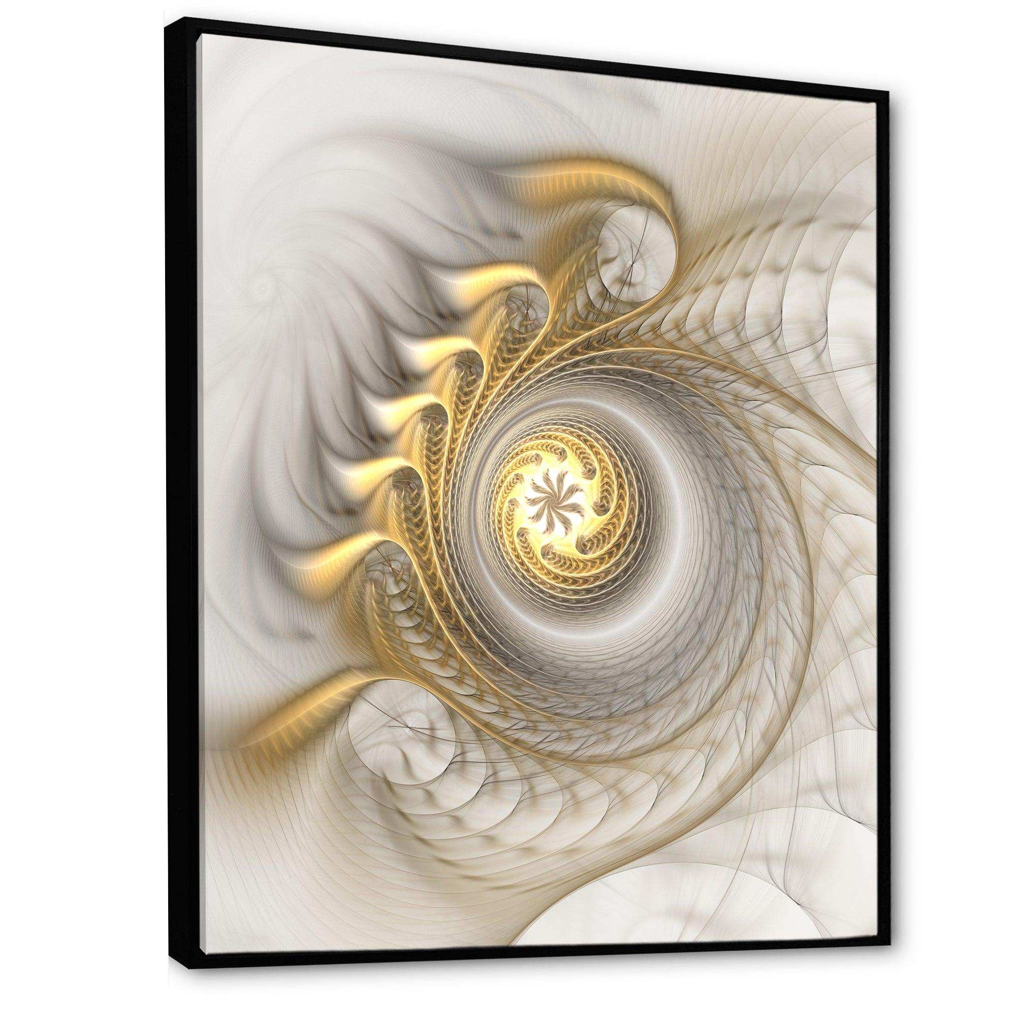 Glowing Fractal With Recursive Curves