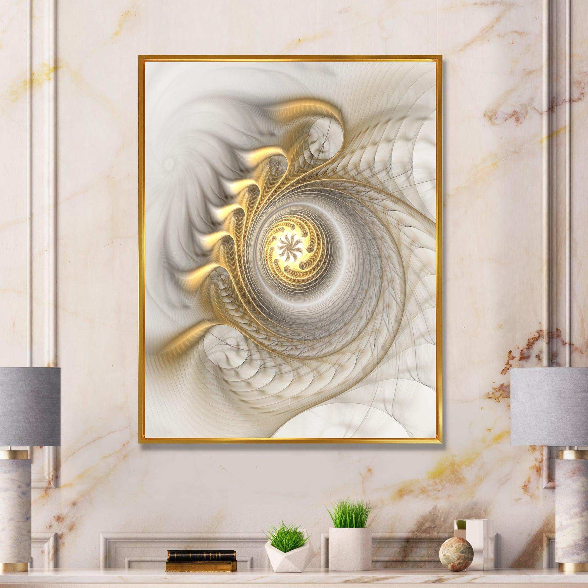 Glowing Fractal With Recursive Curves