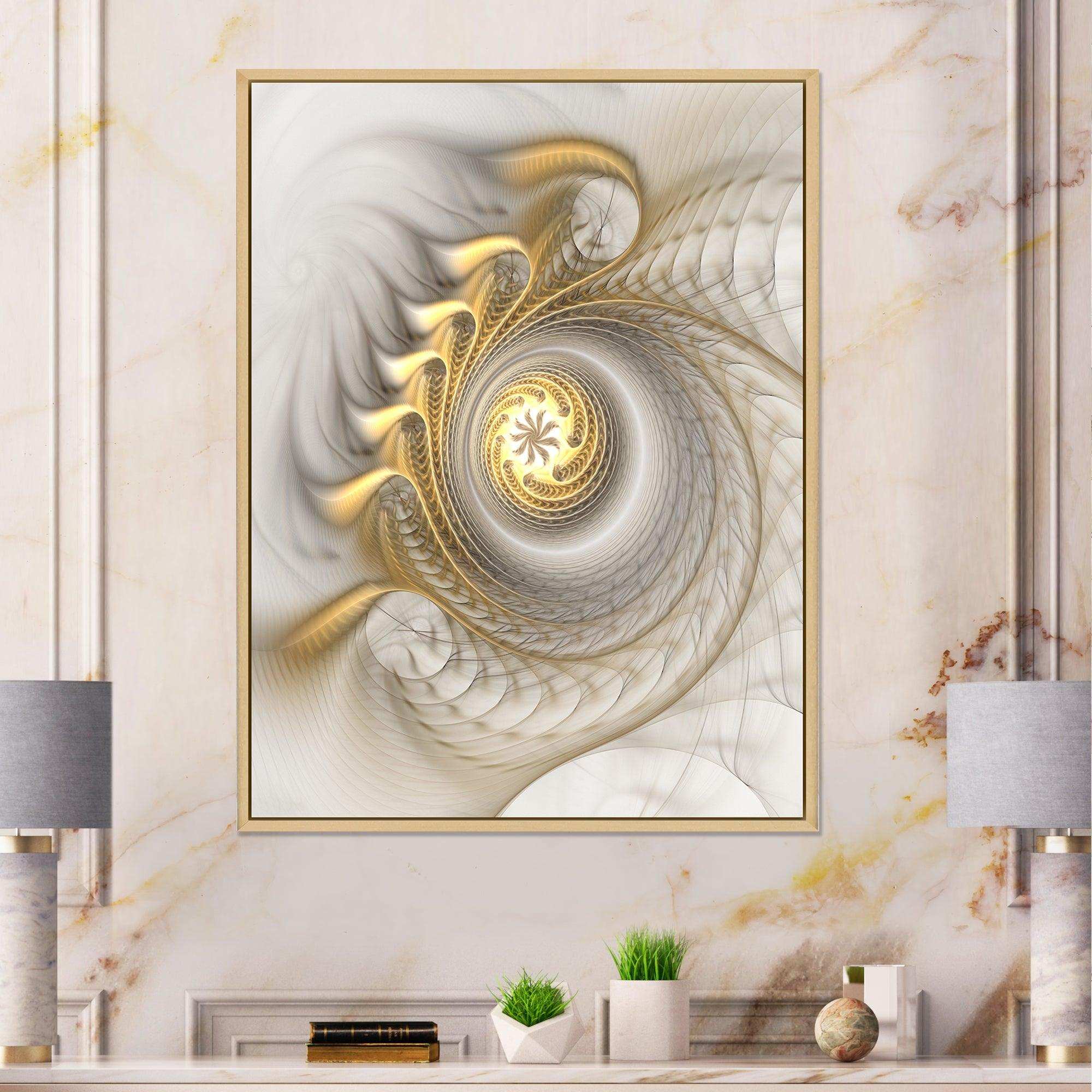 Glowing Fractal With Recursive Curves