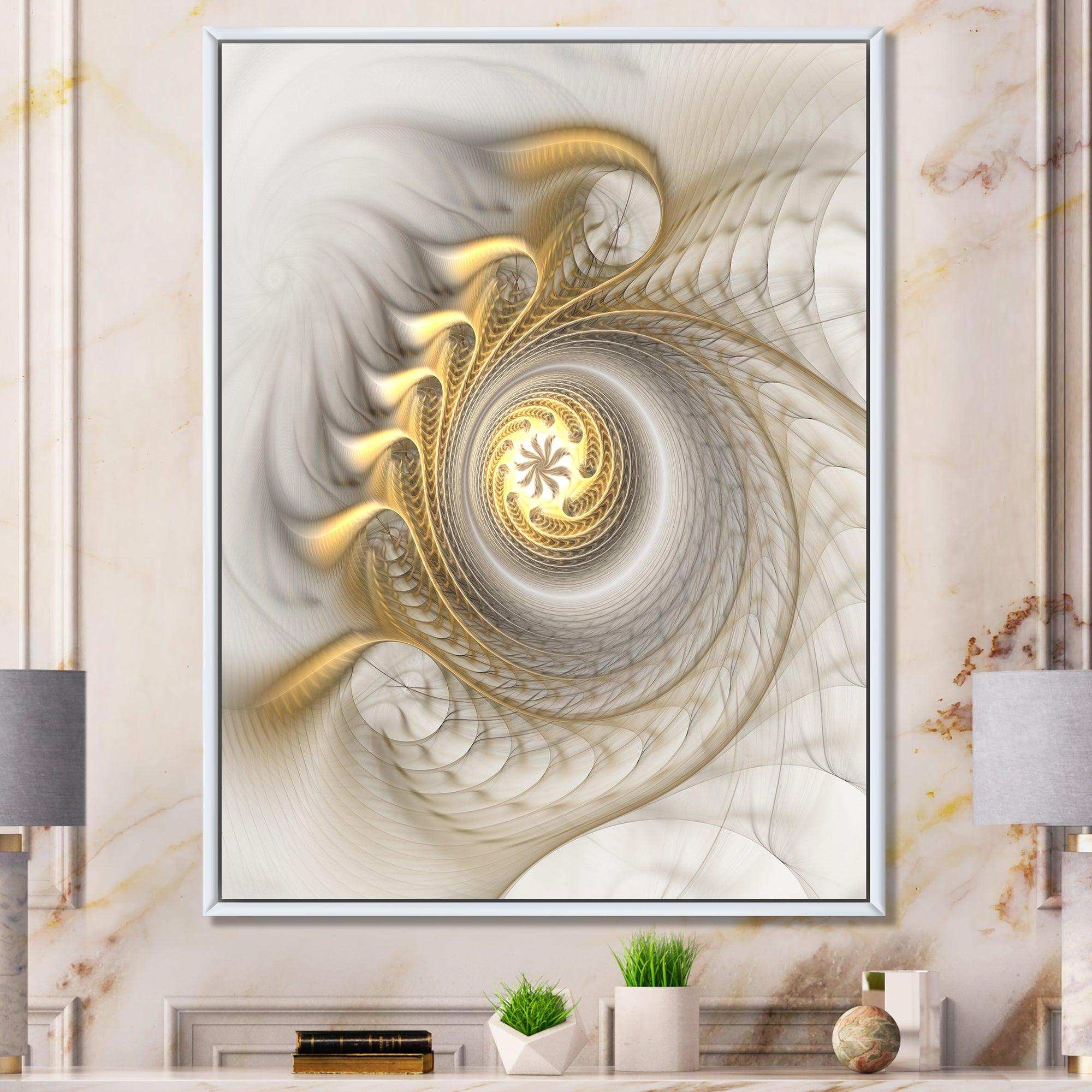 Glowing Fractal With Recursive Curves