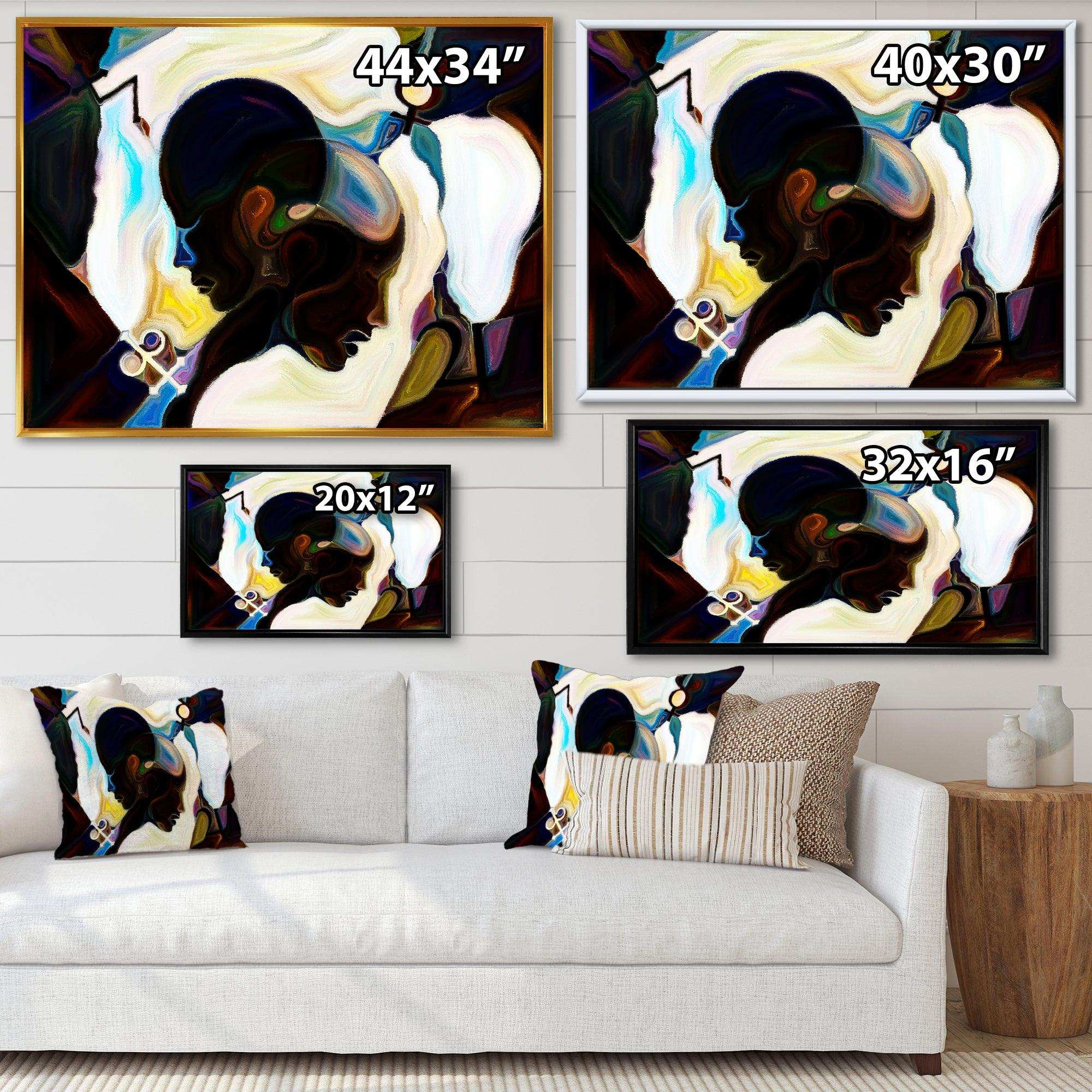 Union Of Male And Female Faces I