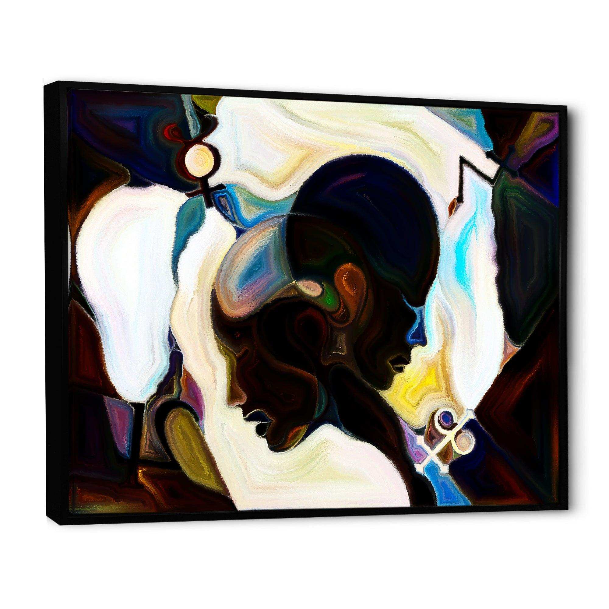 Union Of Male And Female Faces I