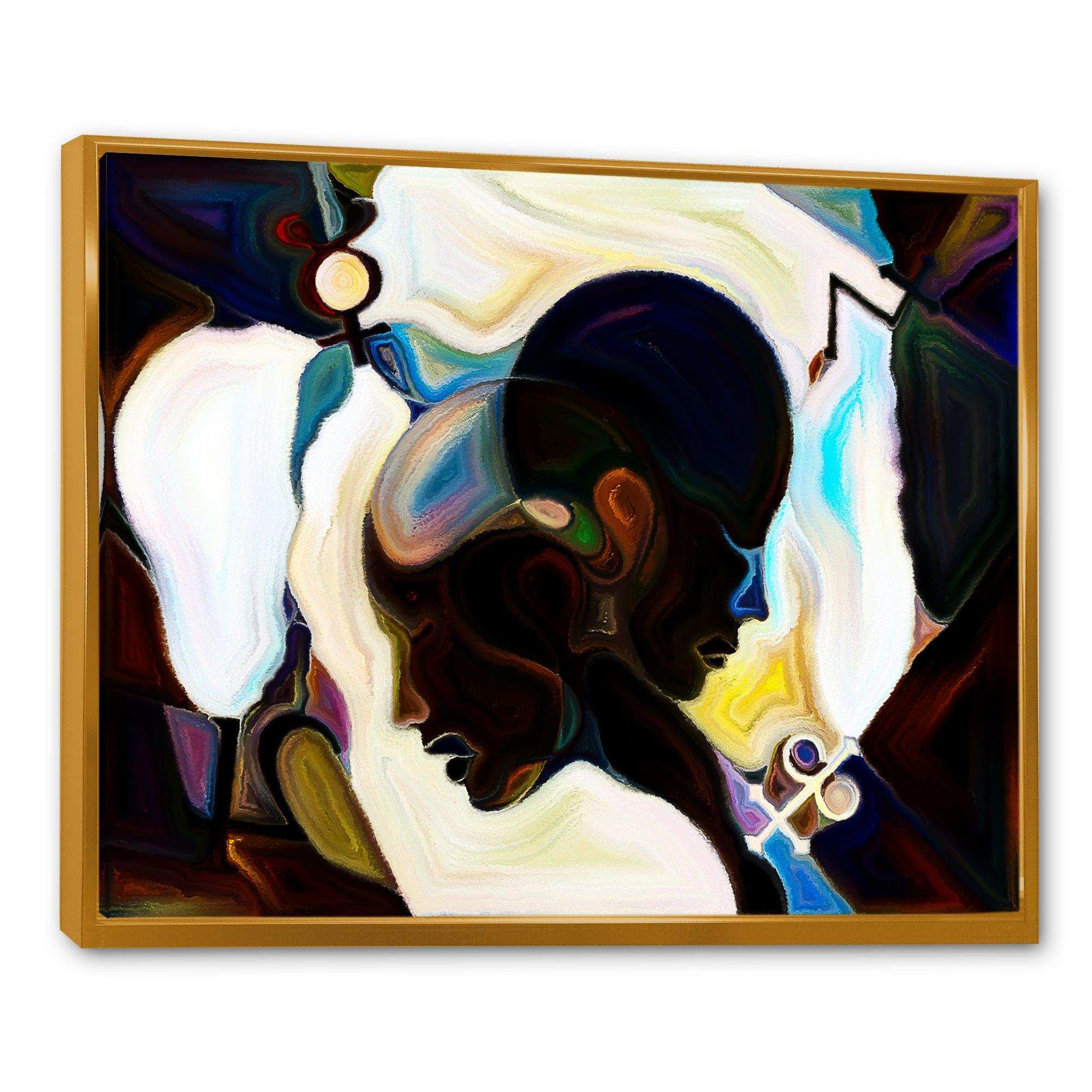 Union Of Male And Female Faces I