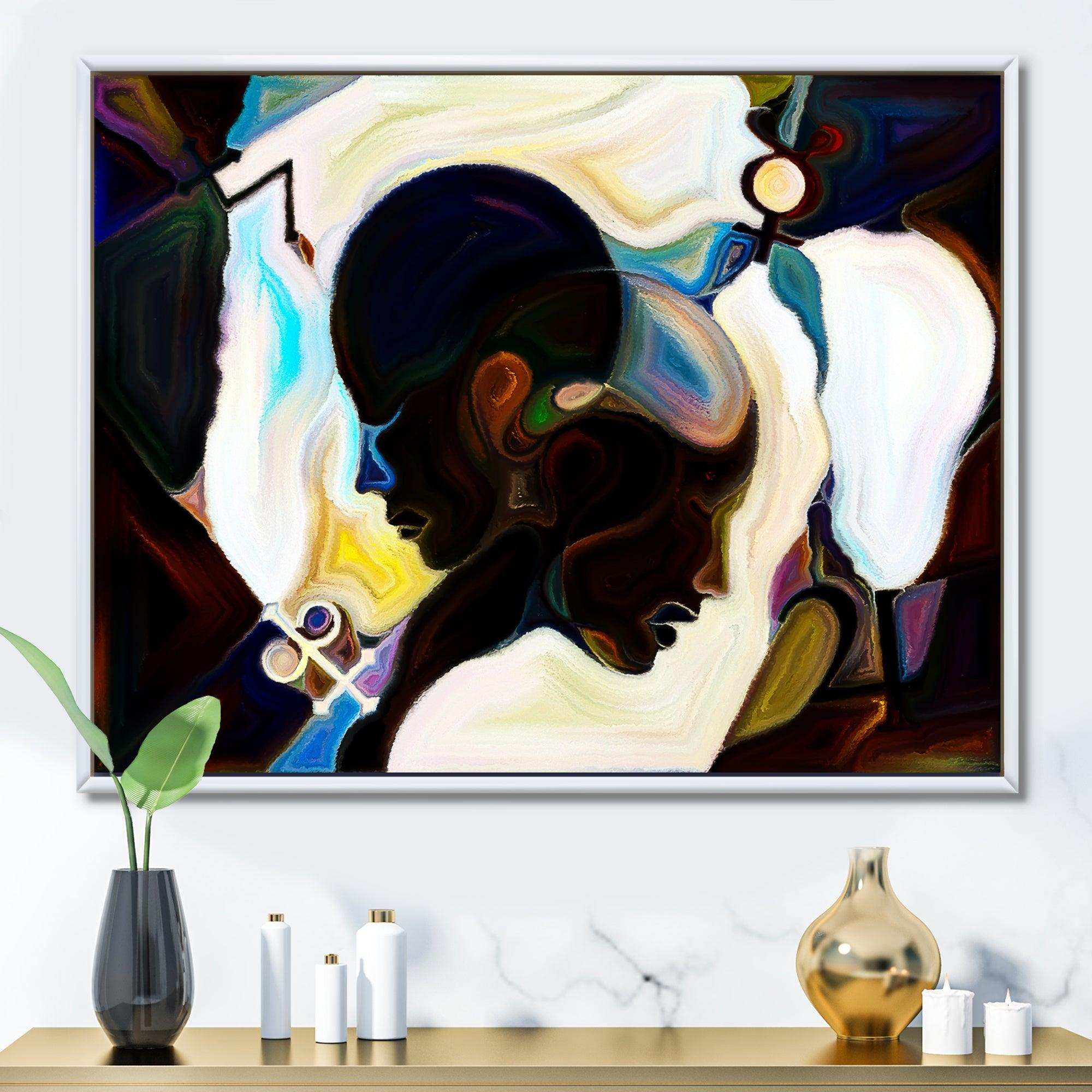 Union Of Male And Female Faces I