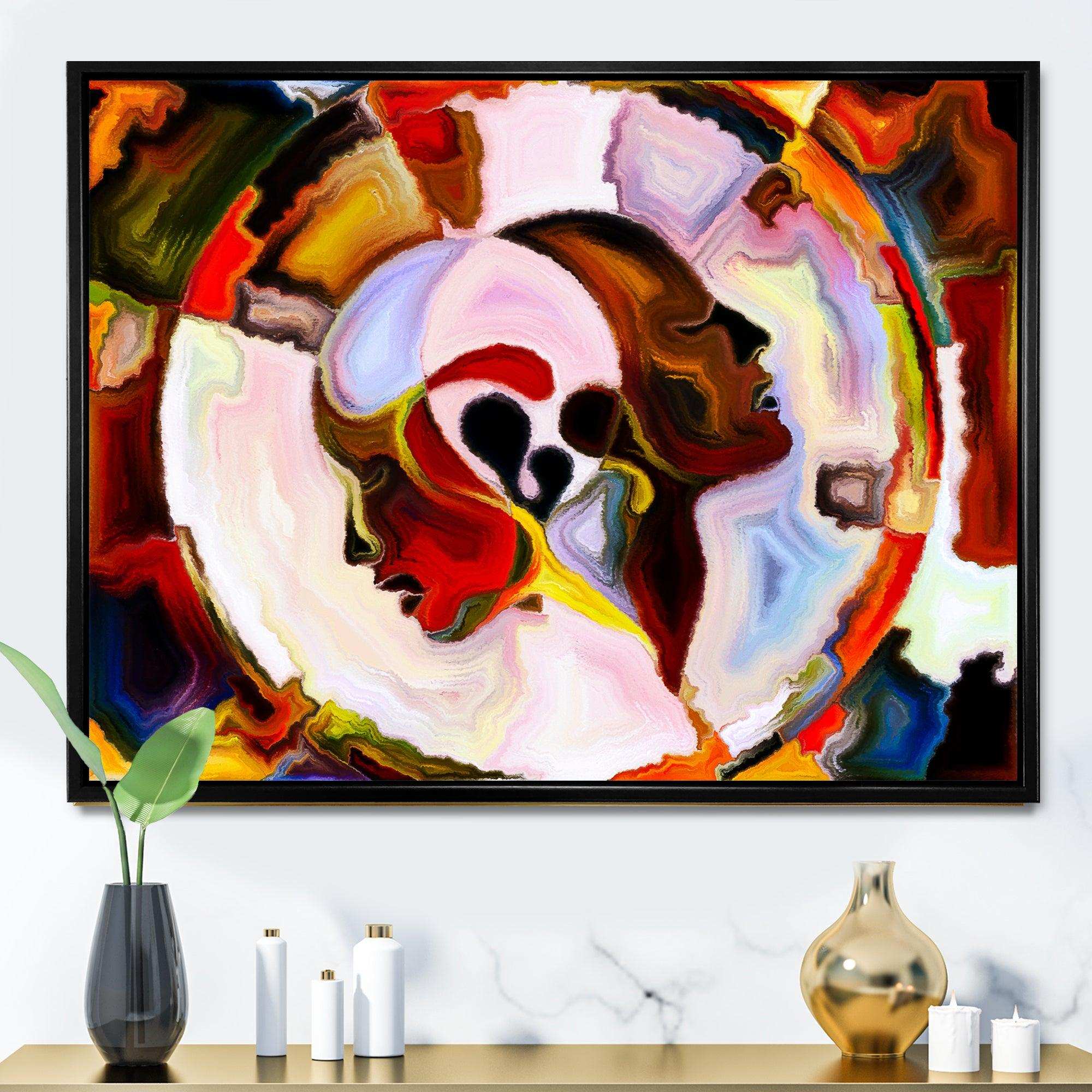 Union Of Male And Female Faces III