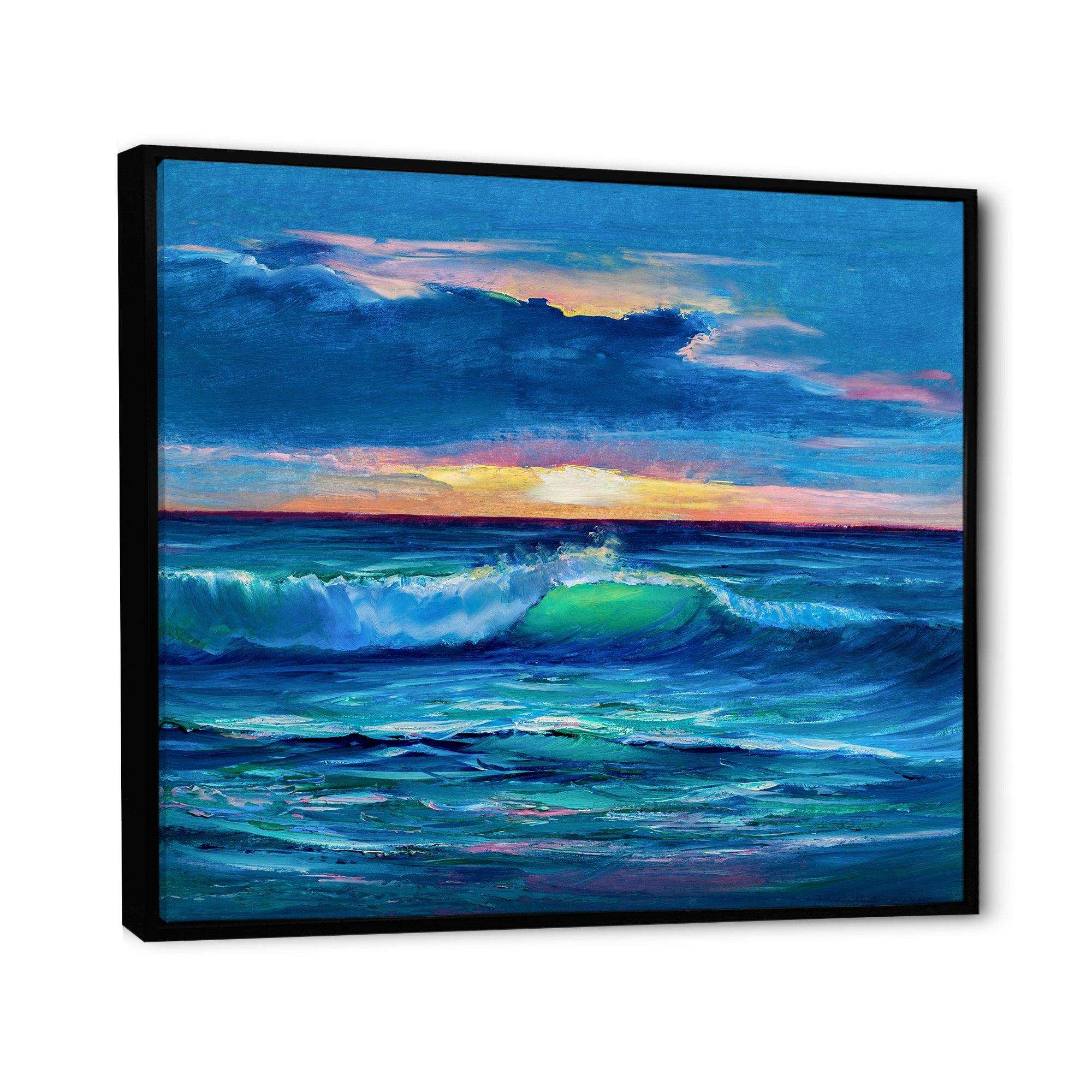 Sunshine Reflecting Throug Braking Waves IX